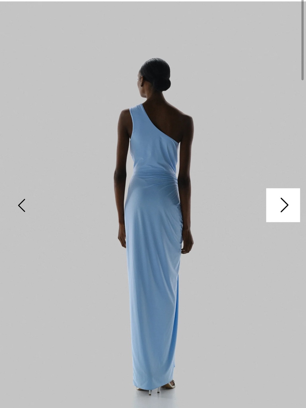 Baobab Collection One-Shoulder Sky Blue Maxi Dress - Picture 4 of 6